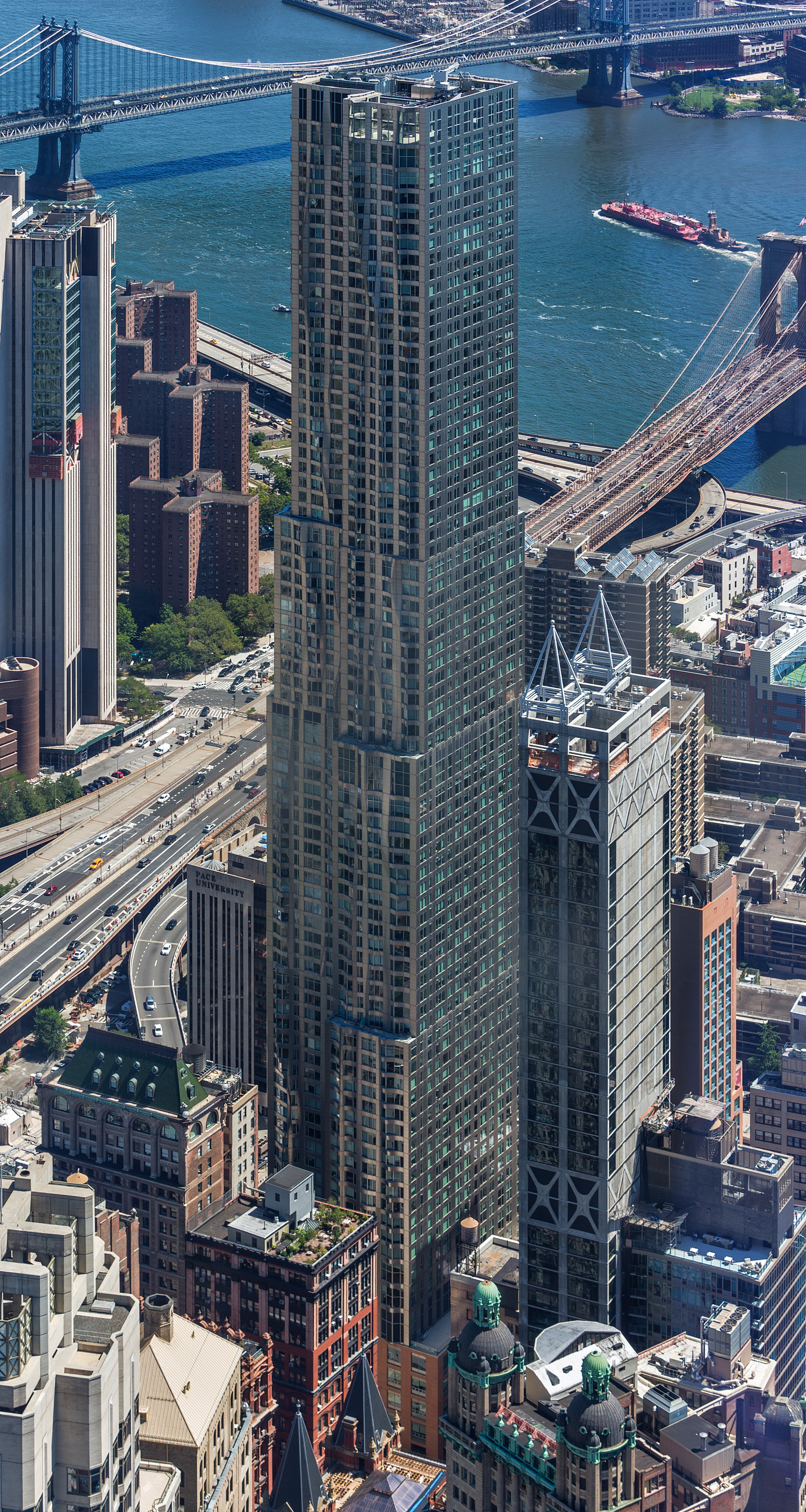 Eight Spruce Street, New York City - View from One World Observatory. © Mathias Beinling